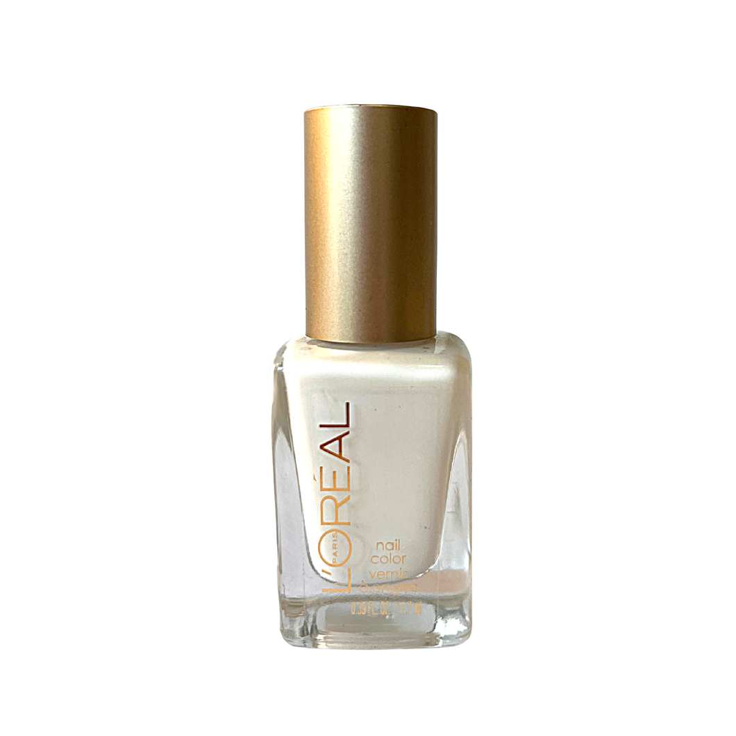 LOREAL 220 I WILL COLOUR RICHE NAIL VARNISH FOR NAILS  WHITE 