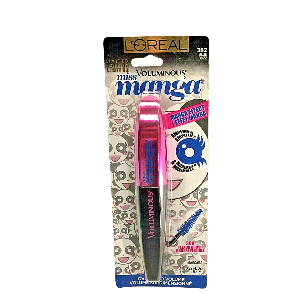 L'OREAL 382 BLUE BUZZ MISS MANGA MASCARA FOR EYES