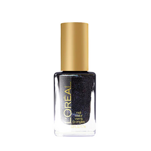 LOREAL BLACK GLITTER NAIL VARNISH 