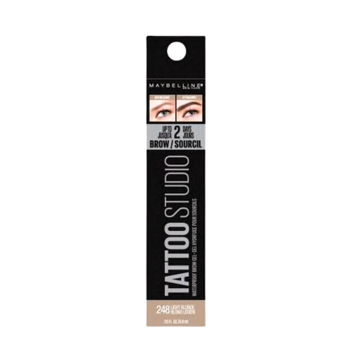 MAYBELLINE 248 LIGHT BLONDE TATTOO STUDIO BROW GEL FOR EYEBROWS