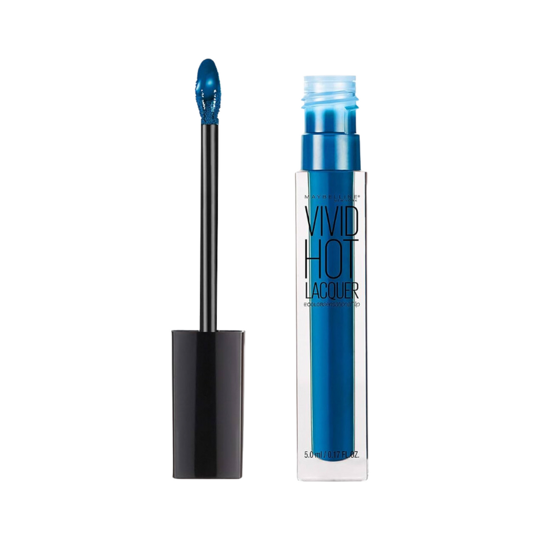 MAYBELLINE 80 MAJOR BLUE SHADE LIPGLOSS GOTH EMO GRUNGE 