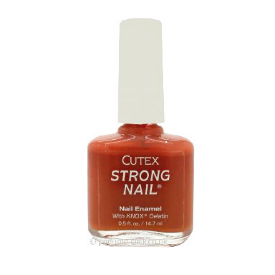 CUTEX CORNUCOPIA DEEP ORANGE NAIL VARNISH FOR NAILS