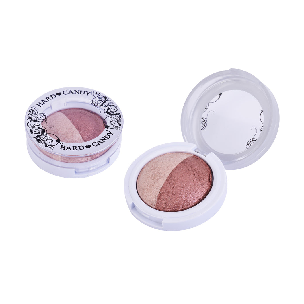 HARD CANDY 066 SECRET RENDEZVOUS CREAM BRONZE PRESSED EYESHADOW DUO FOR EYELIDS