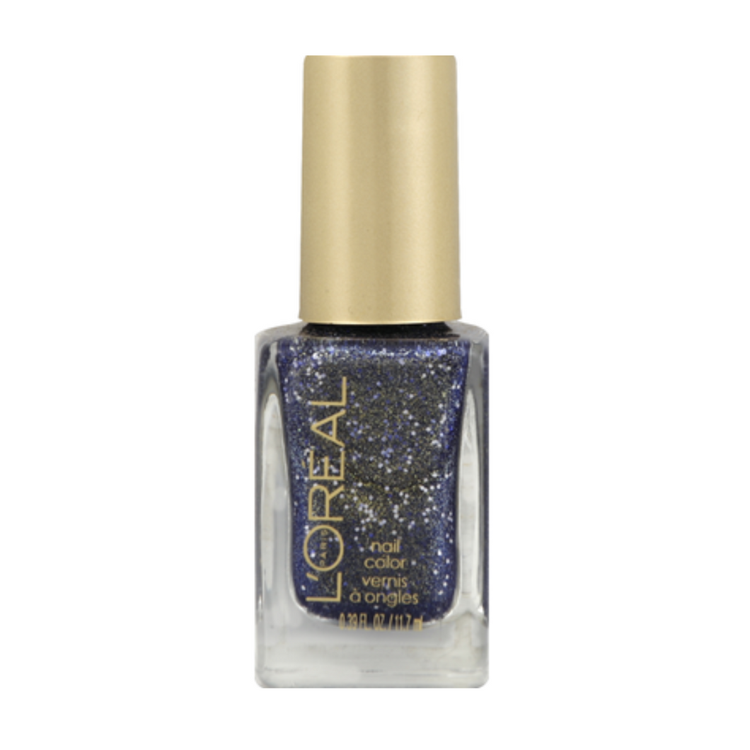 L'OREAL 136 TOO DIMENSIONAL PERIWINKLE BLUE COLOUR RICHE NAIL VARNISH FOR NAILS