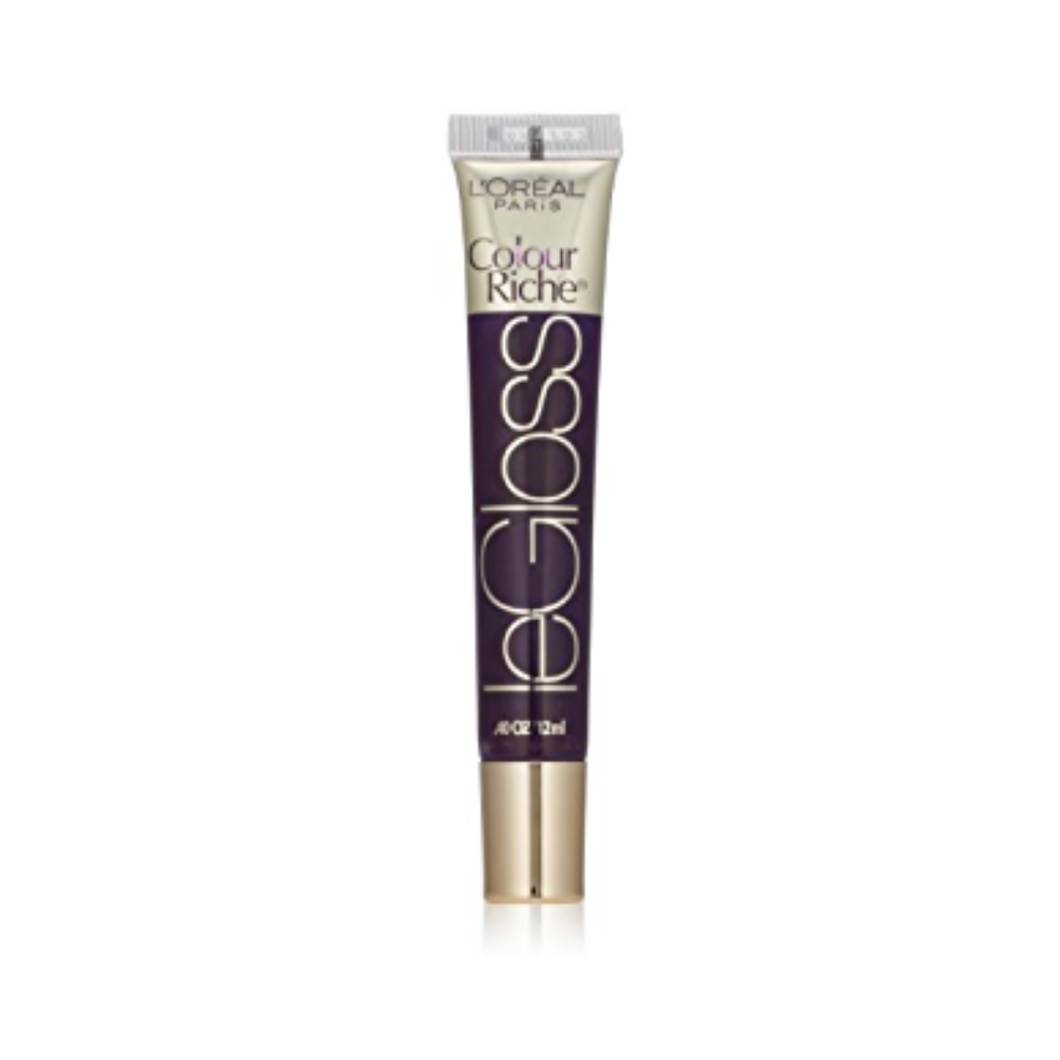 L'OREAL 163 PLUM RUSH COLOUR RICHE PURPLE LIP GLOSS FOR LIPS