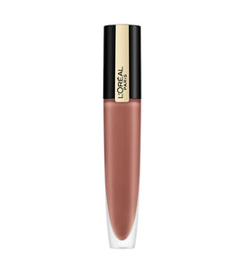 L'OREAL 201 I STUPIFY PARIS ROUGE SIGNATURE METALLIC BROWN LIQUID LIPSTICK FOR LIPS