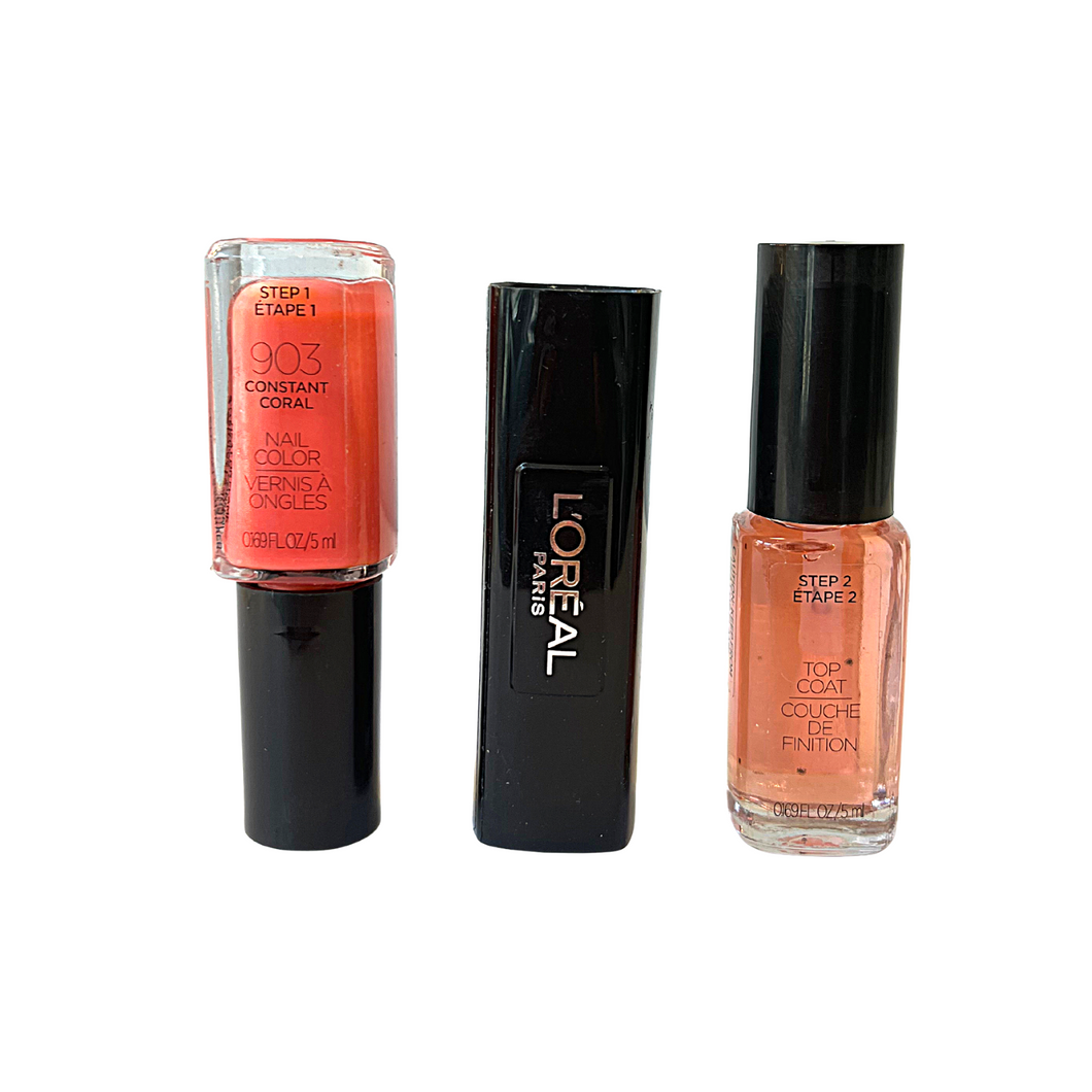 L'OREAL 903 CONSTANT CAROL PINK DUO INFALLIBLE NAIL VARNISH FOR NAILS