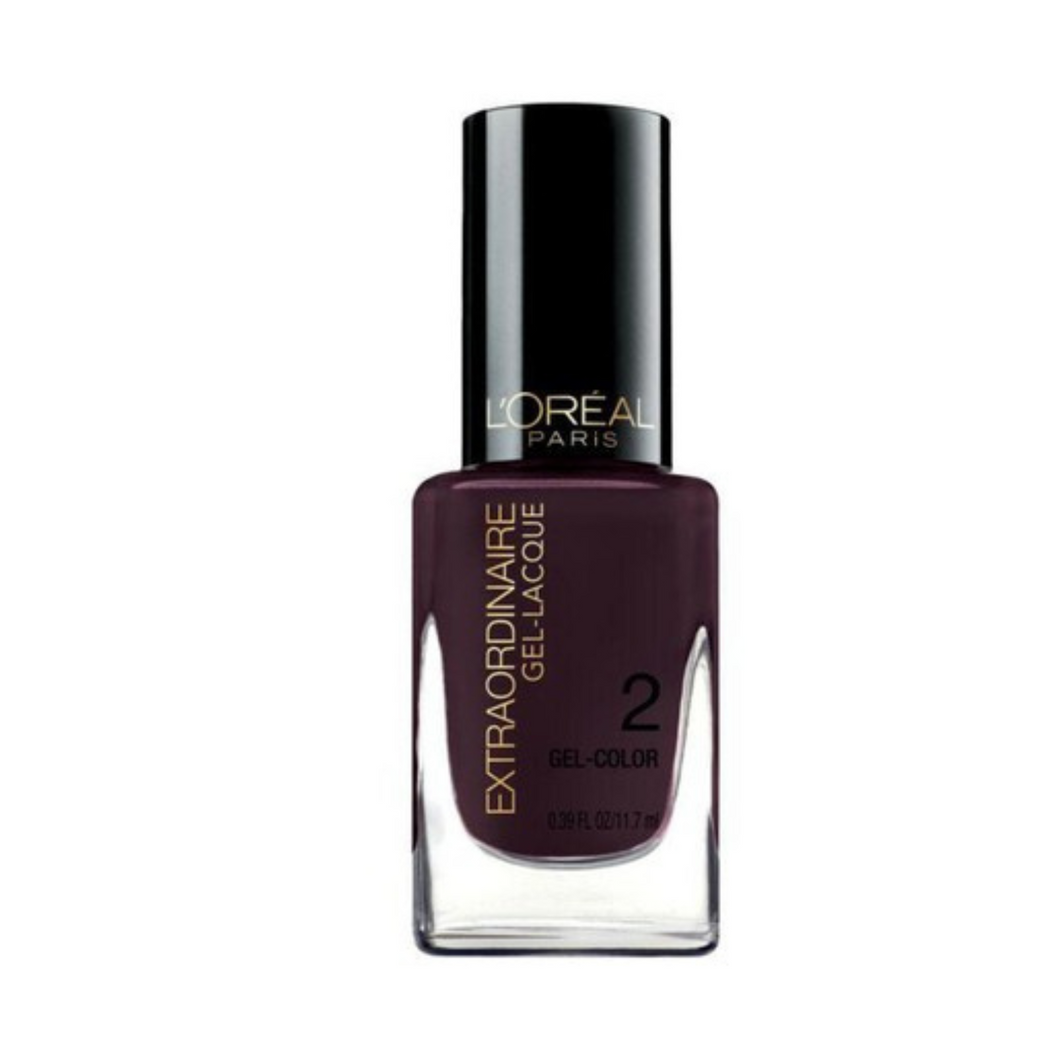 L'OREAL 703 ALL SHINE ON ME  DEEP BLUSH PURPLE EXTRAORDINAIRE GEL LACQUE NAIL VARNISH FOR NAILS