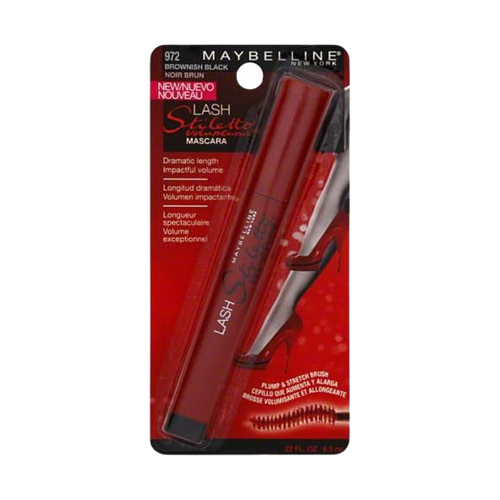 MAYBELLINE, mascara, stiletto voluptuous, brownish black 972