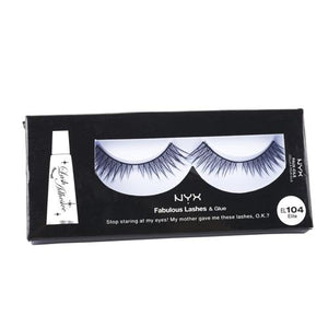 NYX EL104 ELITE EYE LASHES WITH GLUE FOR EYES