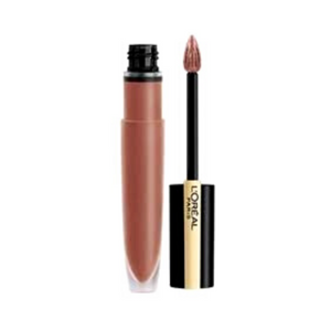 L'OREAL 430 I STAND PARIS ROUGE SIGNATURE METALLIC BROWN LIQUID LIPSTICK FOR LIPS